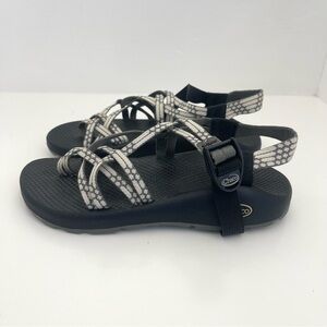 Chaco ZX/2 Yampa Light Beam Grey White Double Strap Adjustable Sandals Shoes 8